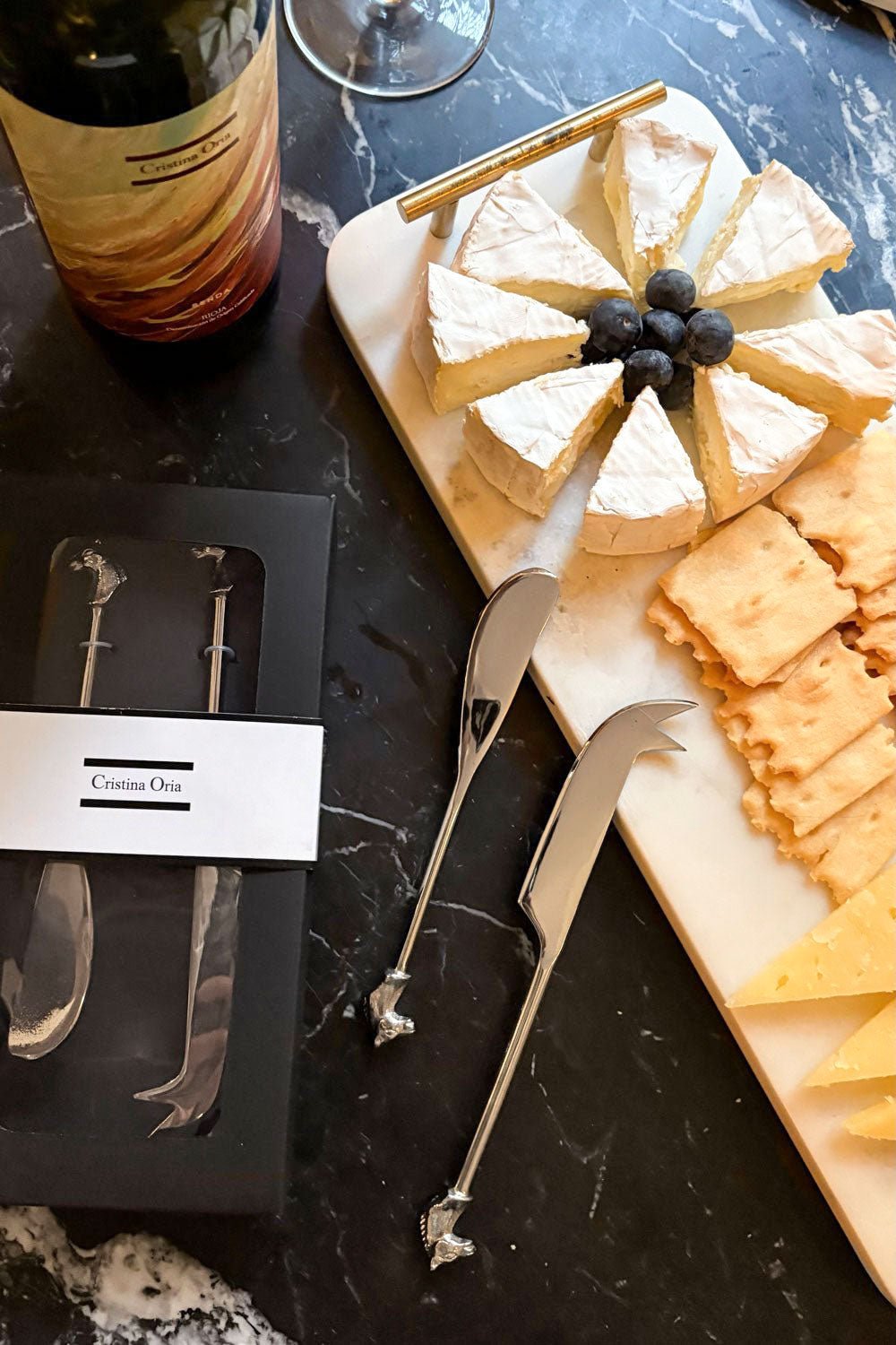 Set De 2 Cuchillos Para Quesos Con Diseño De Caballos