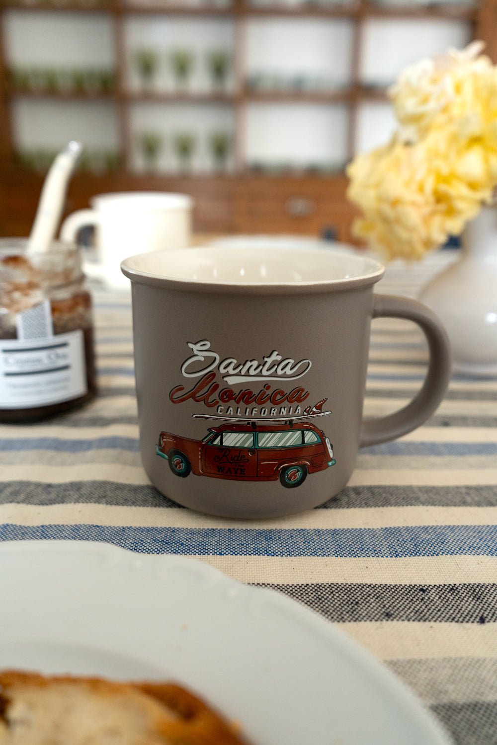 Taza Diseño Coche Vintage Marrón Cristina Oria 