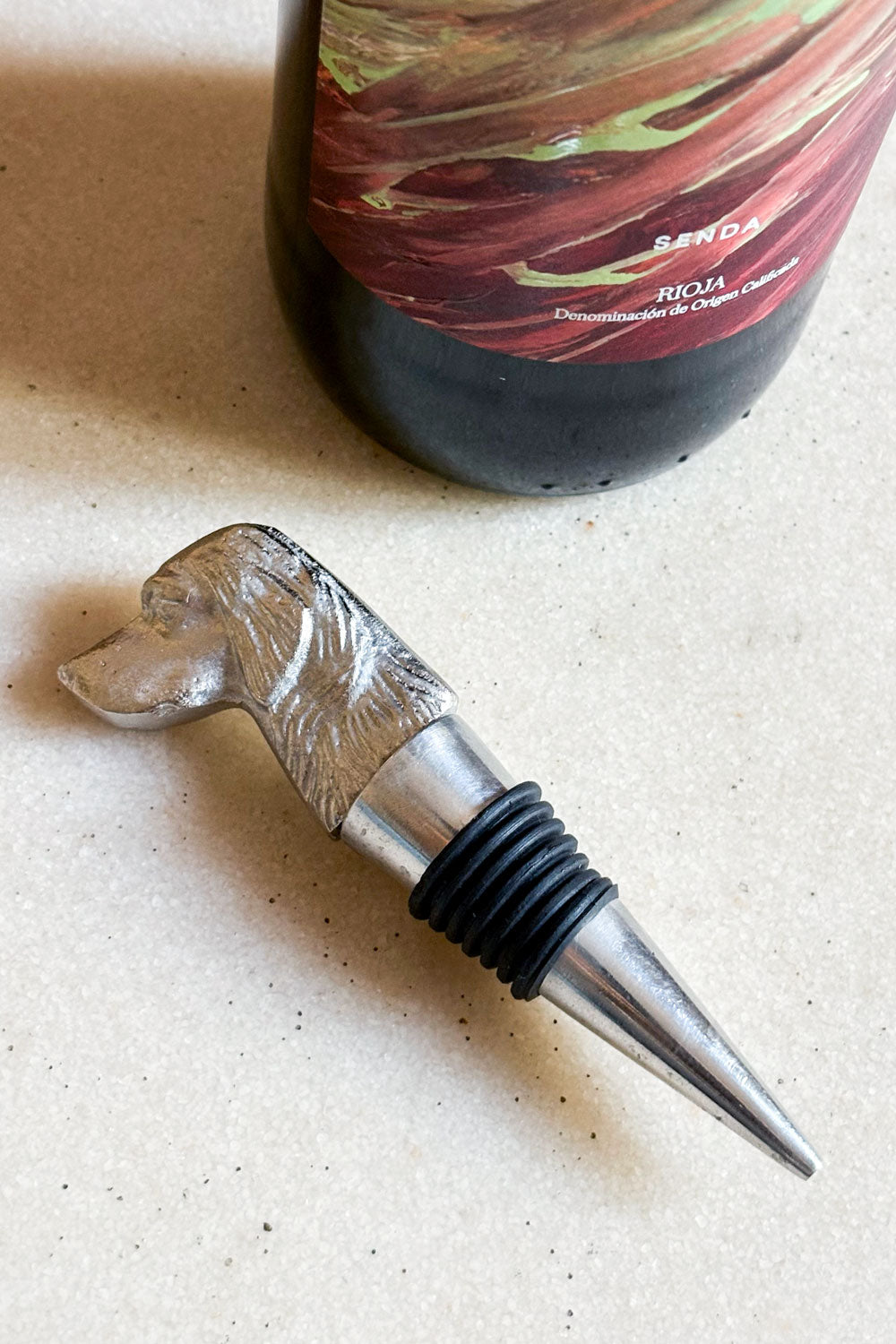 Detalles Tapón De Botellas Diseño Perro Cristina Oria
