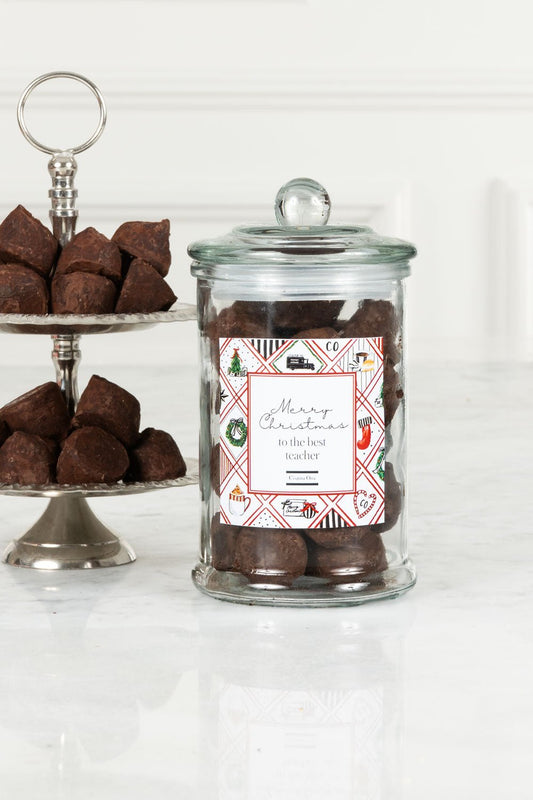 Tarro De Trufas Especial Navidad Profesores Cristina Oria 
