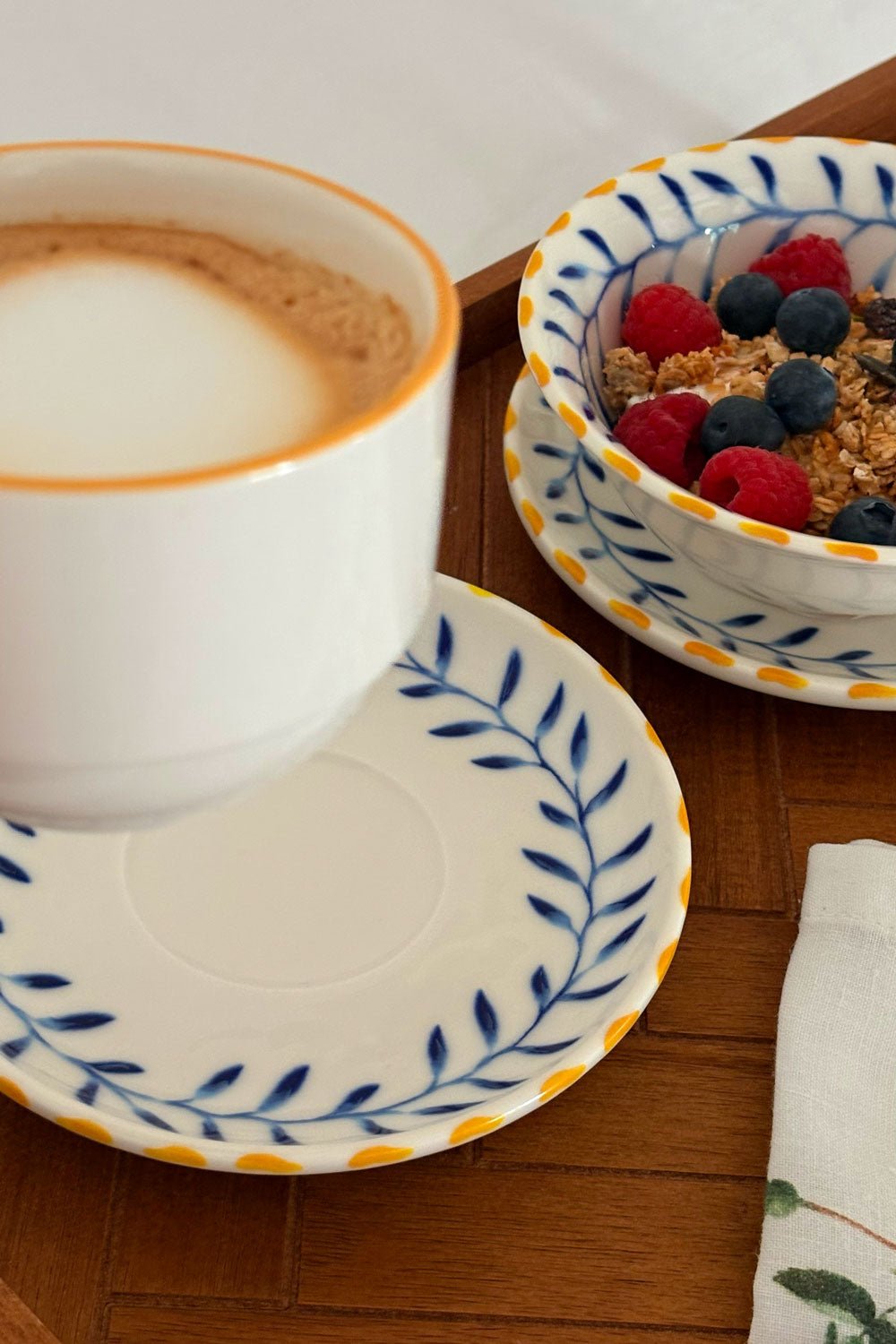 Detalles Taza & Plato De Porcelana Limoncello Cristina Oria