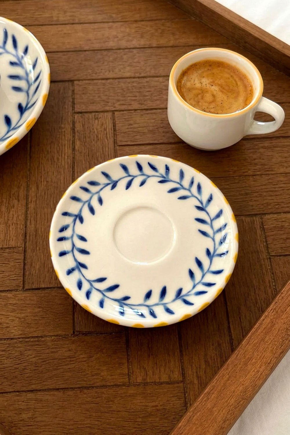 Tazzina Da Espresso Con Piattino In Porcellana Limoncello