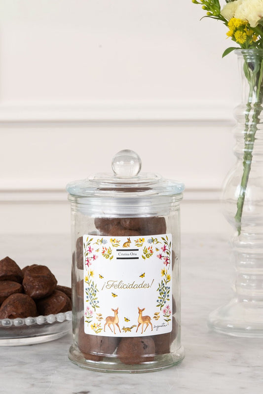 Tarro De Trufas De Chocolate Recién Mamá Cristina Oria 