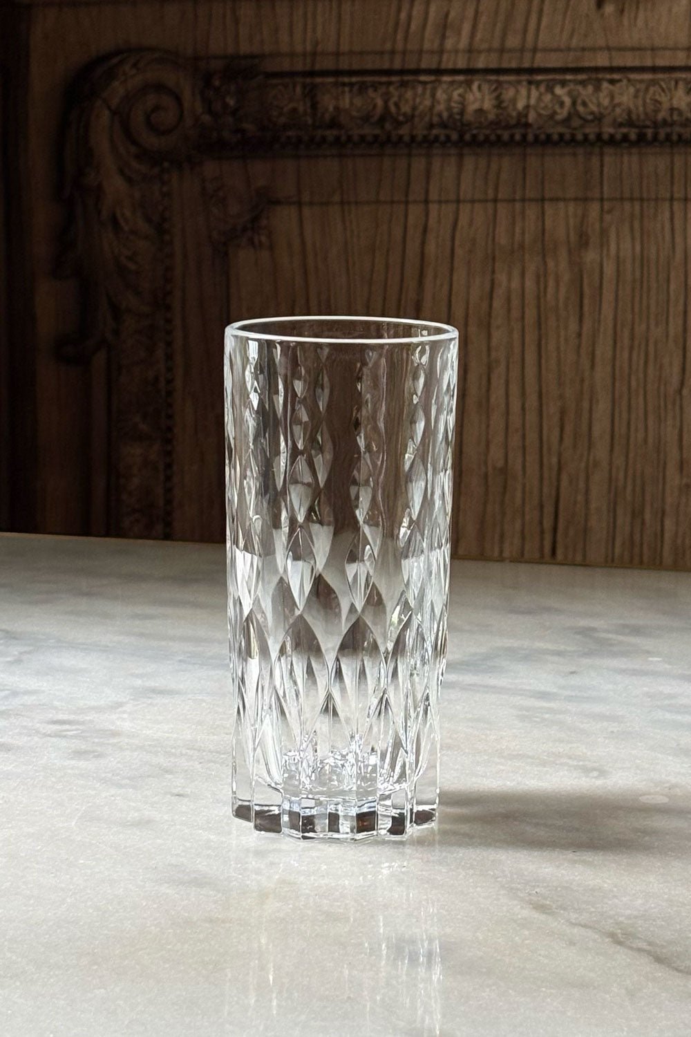 Detalle Vaso Alto Cristalería De 24 Piezas Diseño Lumiére Cristina Oria