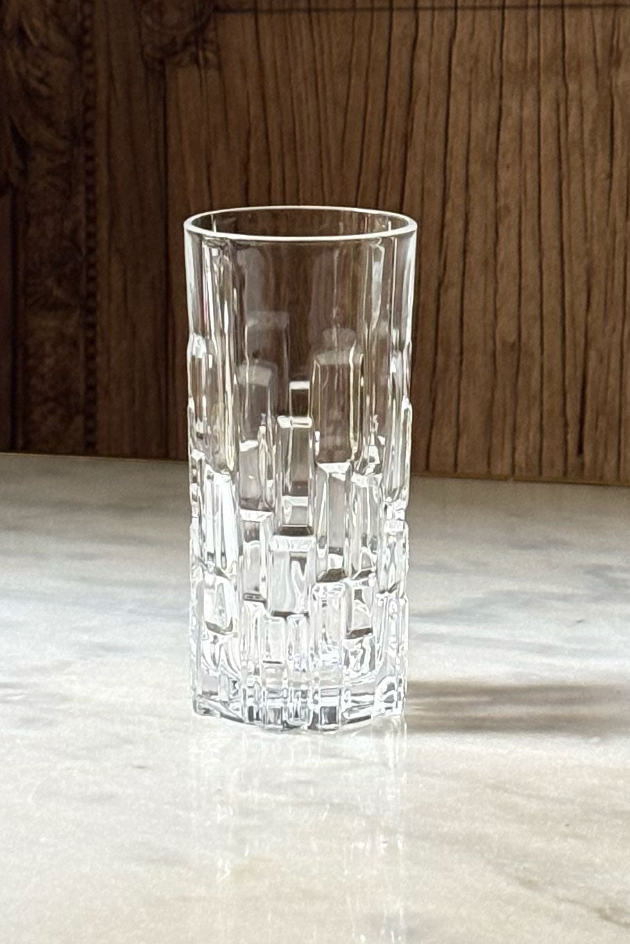 Detalle Vaso Alto Cristalería De 24 Piezas Diseño Glacial Cristina Oria 