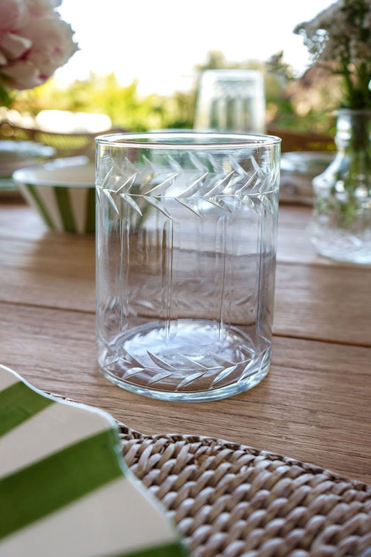 Vaso Grande Cristal Tallado Cristina Oria 