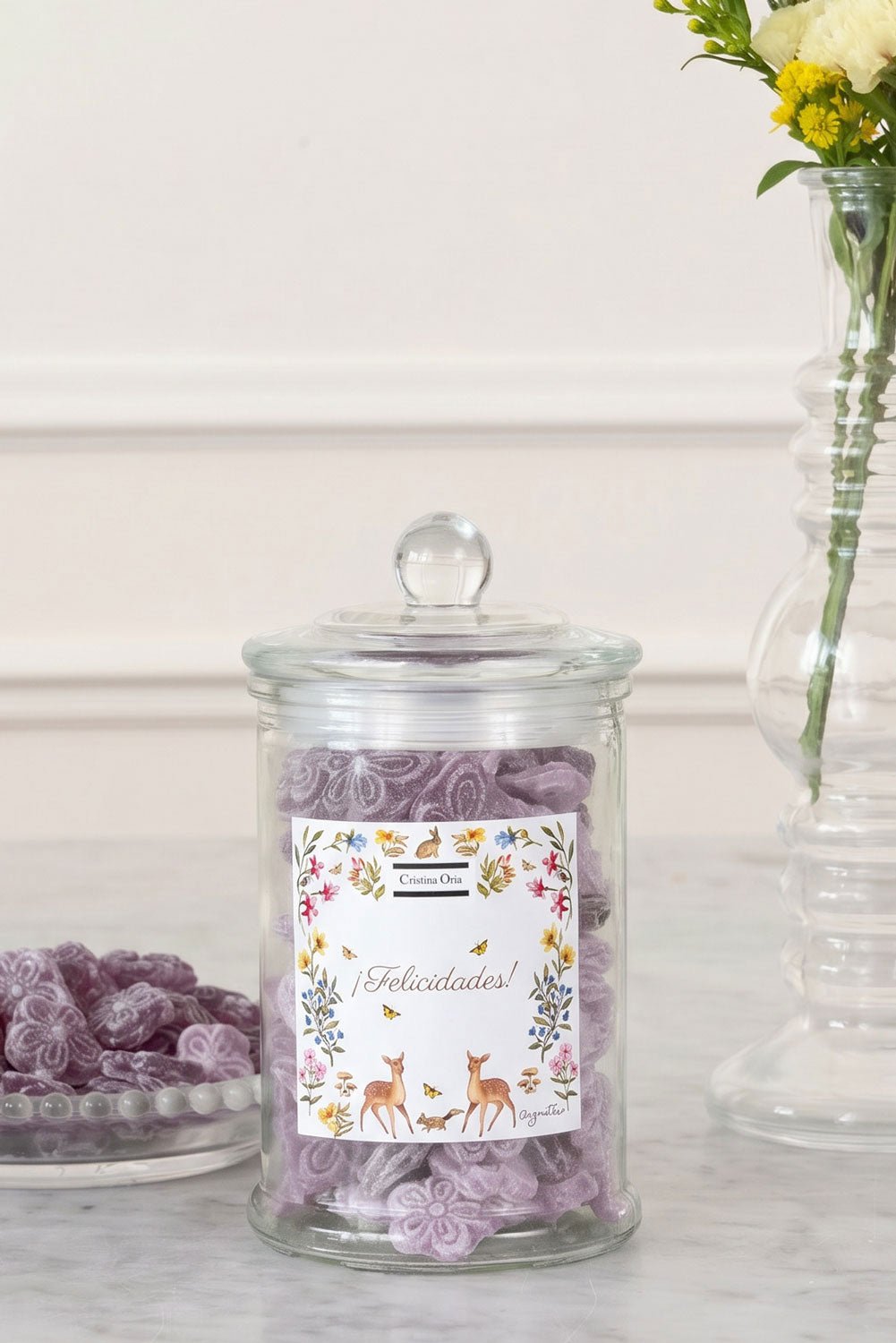 Tarro De Violetas Recién Mamá