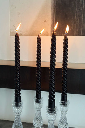 Velas Con Diseño En Espiral Negras Cristina Oria 