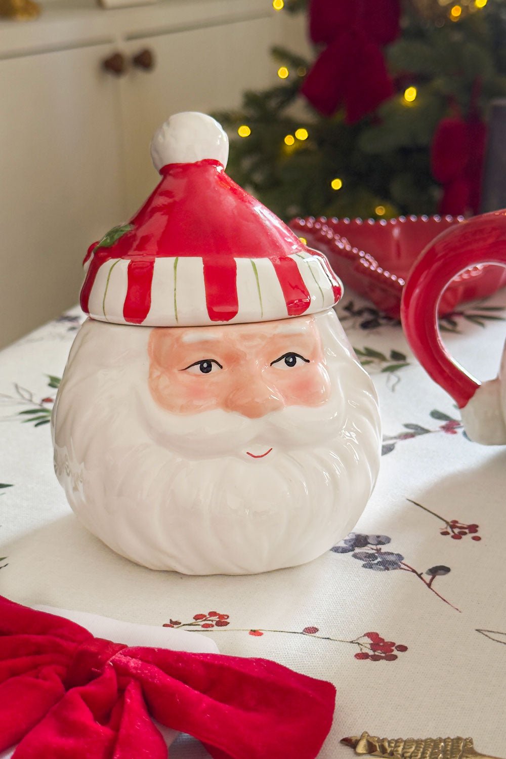 Azucarero Con Diseño De Papá Noel Cristina Oria 