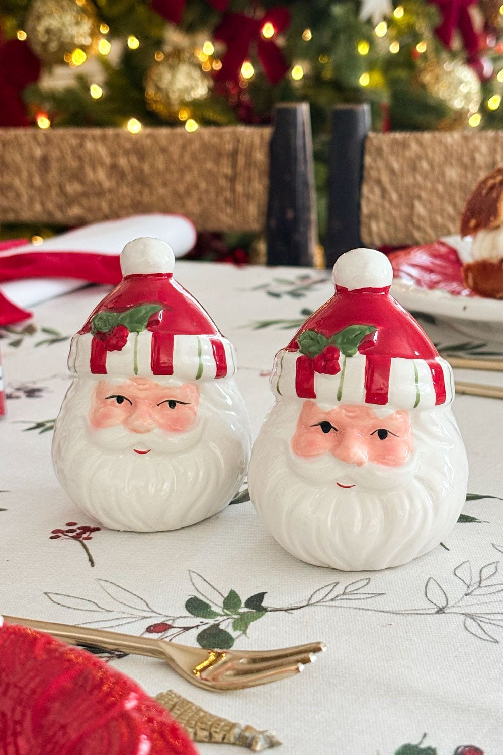 Salero Y Pimentero Con Diseño De Papá Noel Cristina Oria 