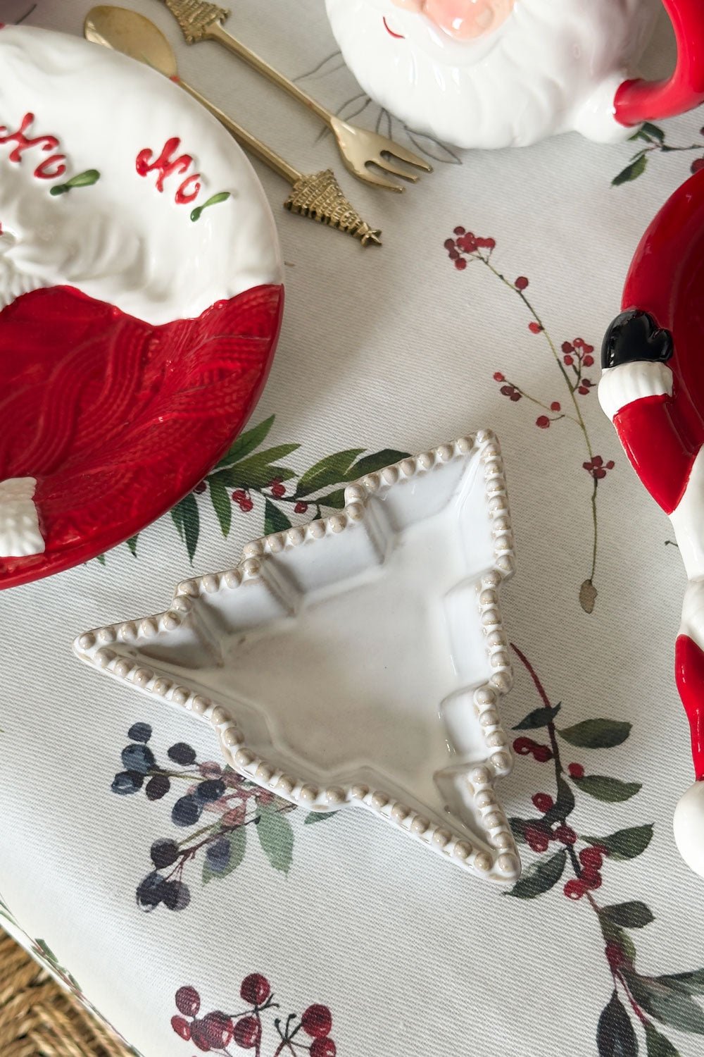 Cuenco Con Diseño De Árbol Blanco Pequeño Cristina Oria 