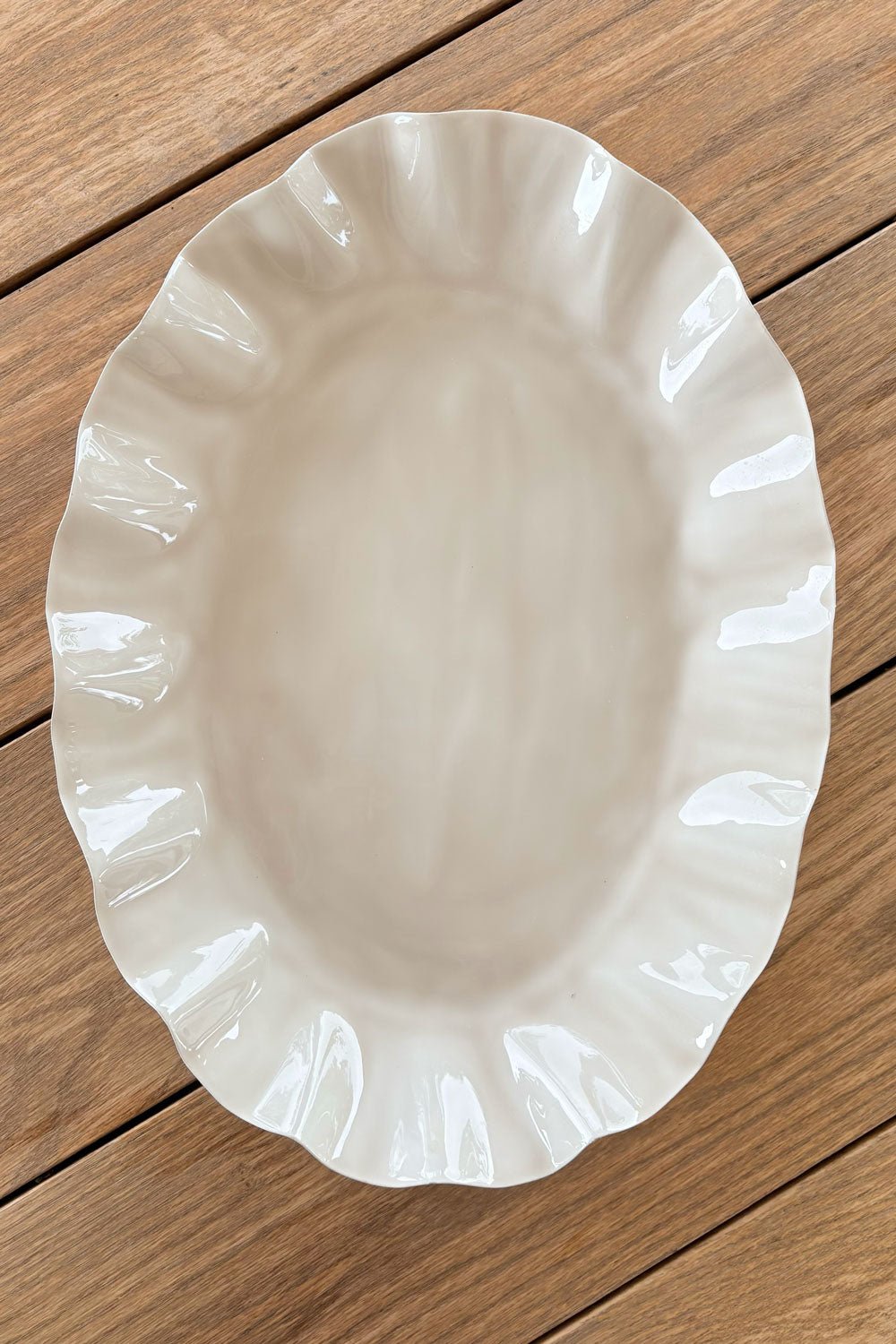Bandeja Ovalada Acabado Plissé Cristina Oria