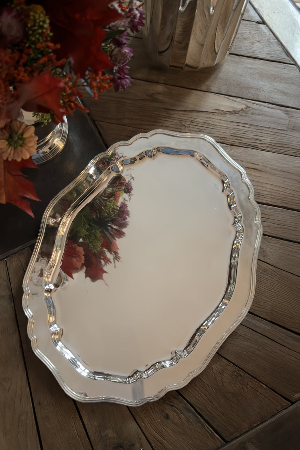Ovale Silber-Tablett CO | Silber