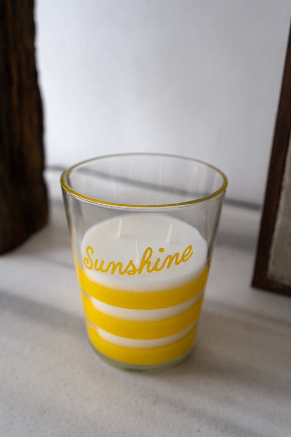 Vela Grande Y Alta Con Aroma Limones  Sunshine Cristina Oria