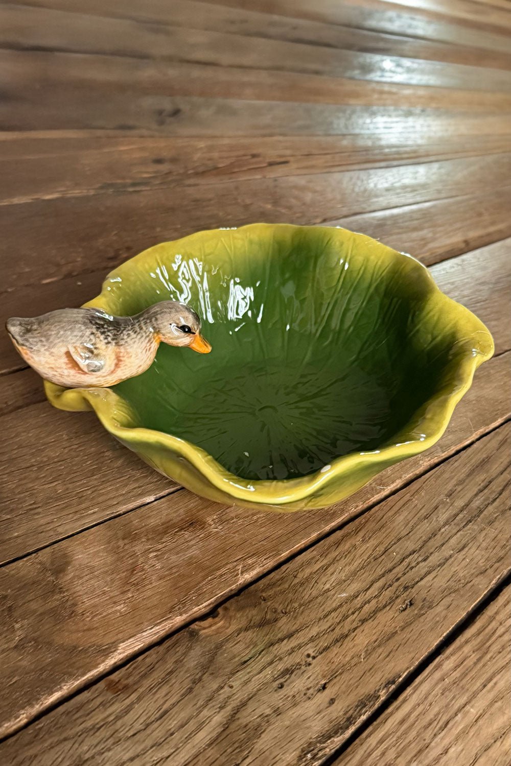 Cuenco Con Diseño De Hoja Y Figura De Pato Cristina Oria