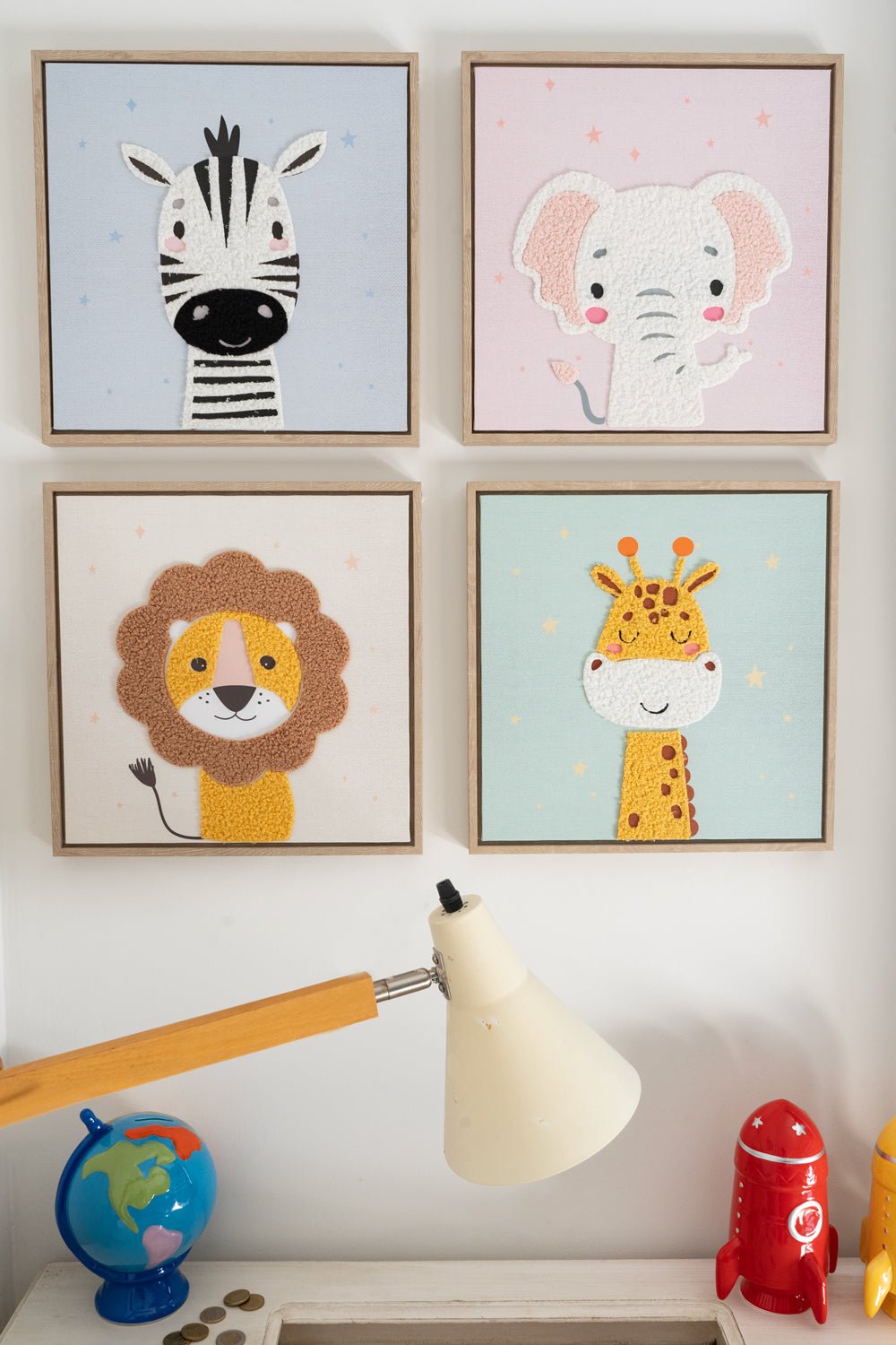 Cuadros Infantiles Diseños Animales En Relieve Cristina Oria