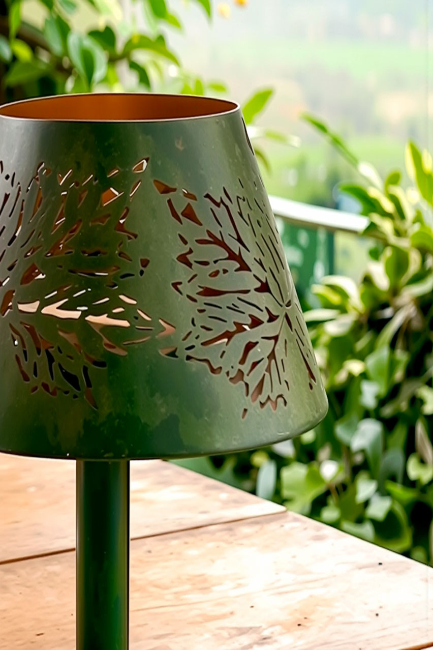 Lâmpada Para Vela Verde