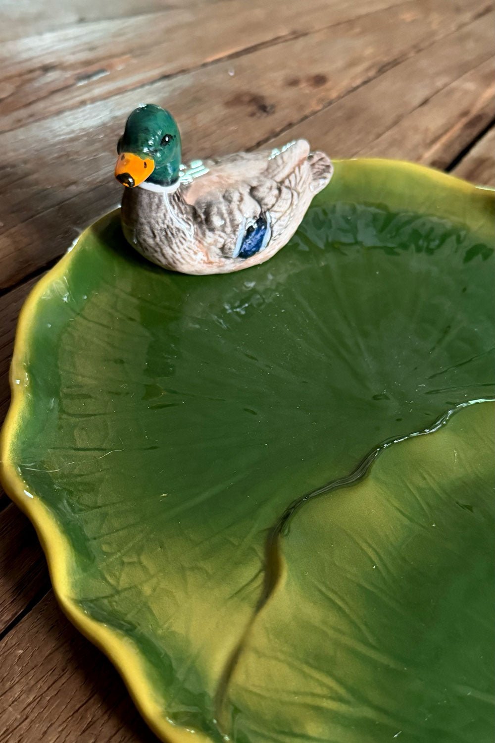 Pato Bandeja Con Diseño Nenúfar Y Pato Cristina Oria