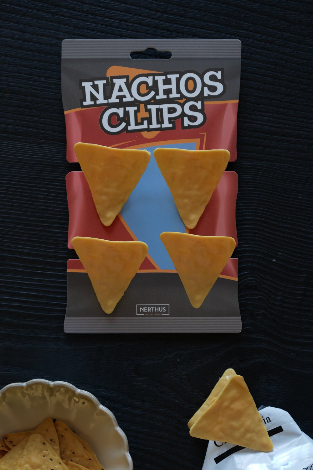 Pinzas Diseño Nachos Para Cerrar Bolsas Cristina Oria