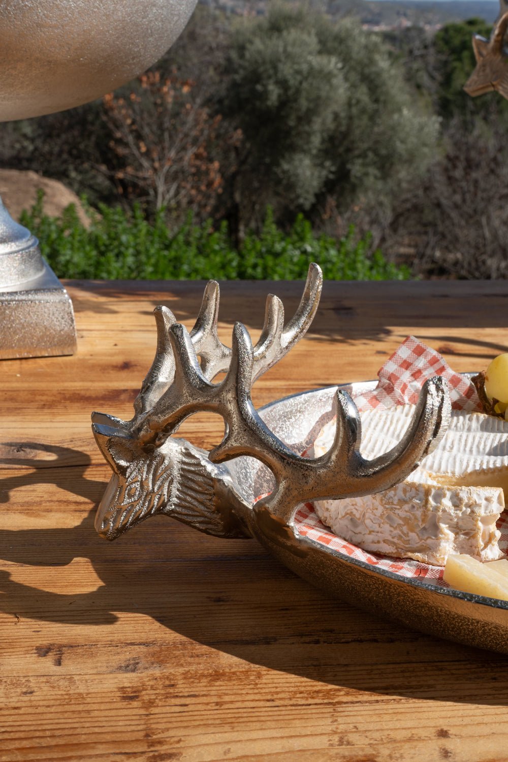 Blanc Mariclo Coppia Cervi Decorativi Sottobosco H 44 cm Blanc Mariclo Coppia Cervi Decorativi Sottobosco H 44 cm