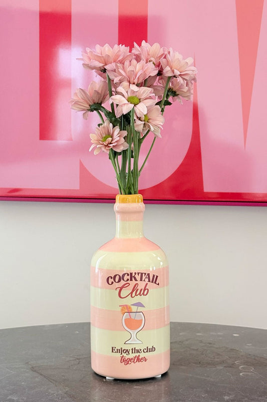 Jarrón Diseño Botella "Cocktail Club" Cristina Oria