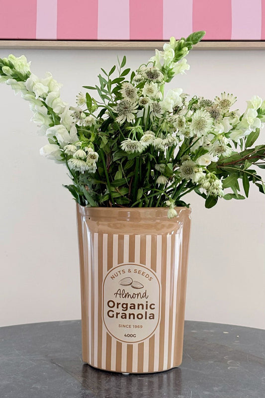 Jarrón Diseño Envase De Granola Cristina Oria