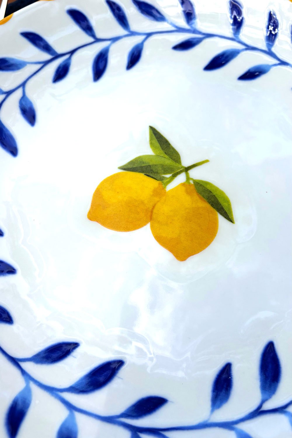 Detalles Plato De Pan De Porcelana Limoncello Cristina Oria