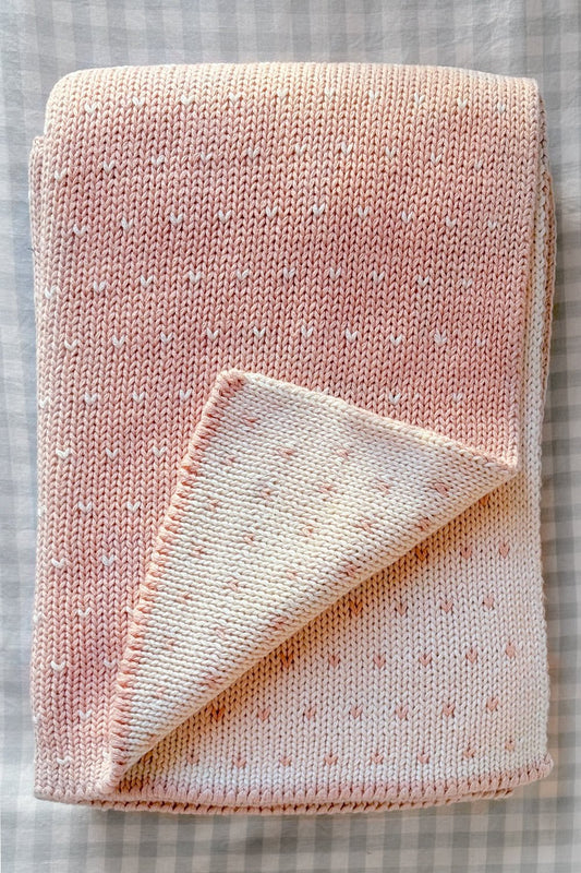 Manta Infantil De Algodón Reversible Rosa Cristina Oria 