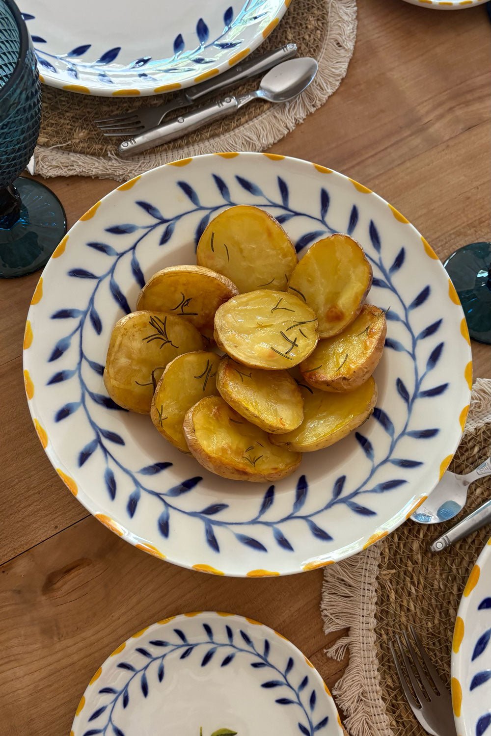 Patatas Plato Hondo De Porcelana Limoncello Cristina Oria