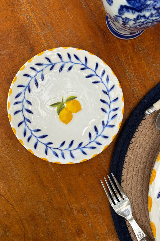 Plato De Pan De Porcelana Limoncello Cristina Oria