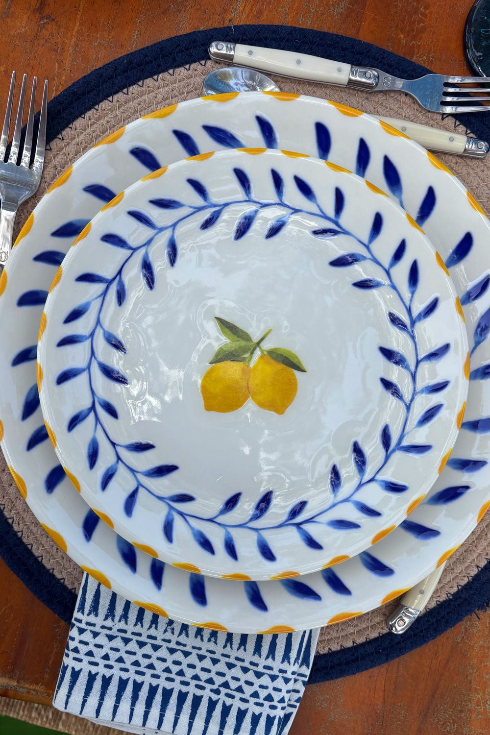 Plato De Postre En Porcelana Limoncello Cristina Oria