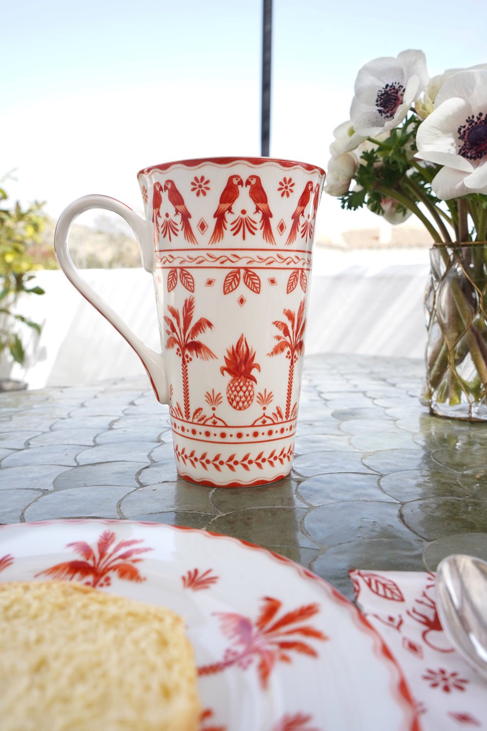 Porzellantasse Exotic Vibes Design | Frühlingsgeschirr