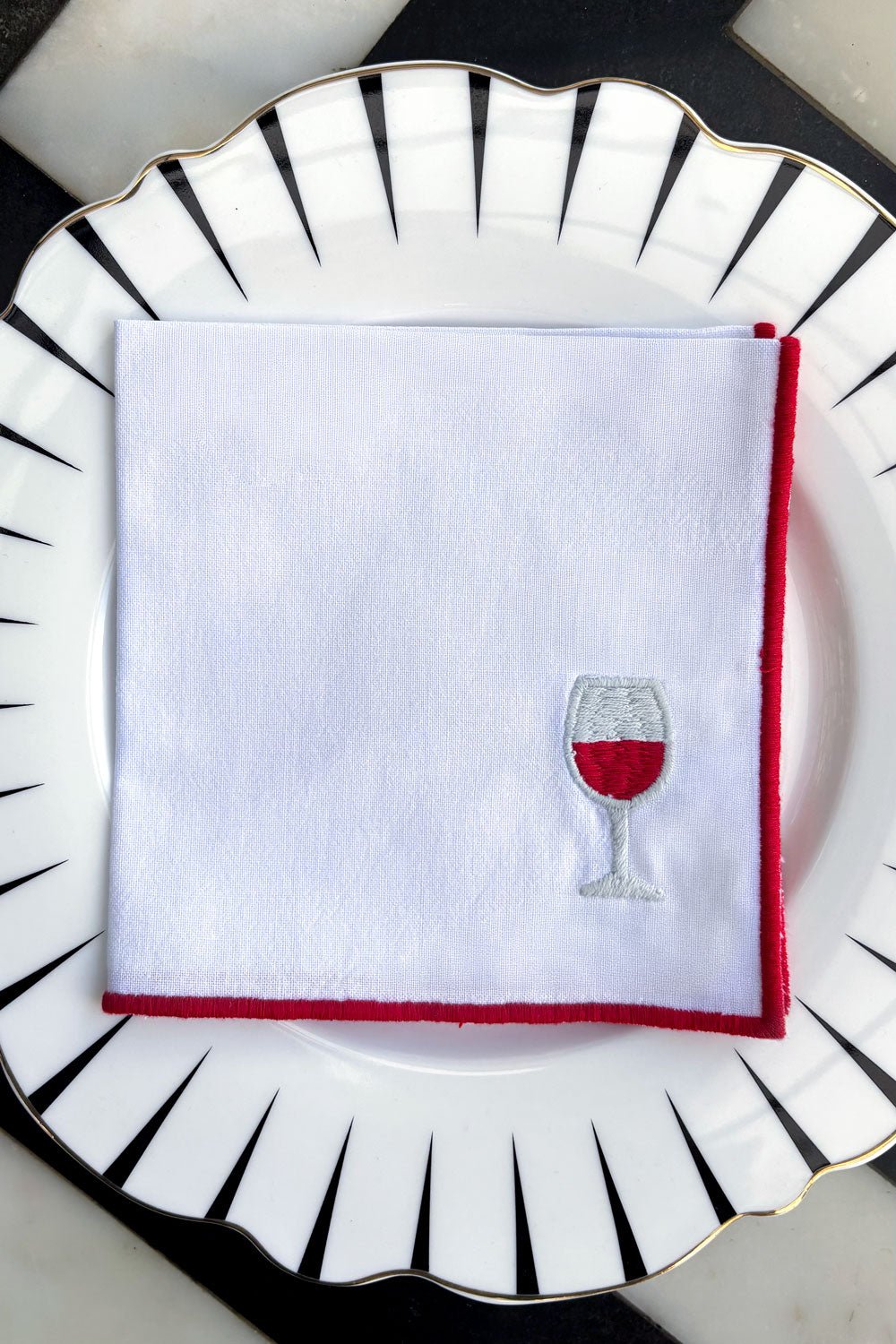 Servilleta De Cóctel Diseño Bebidas Vino Cristina Oria 