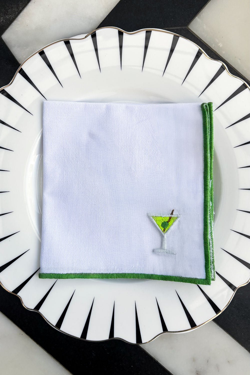 Servilleta De Cóctel Diseño Bebidas Martini Cristina Oria 