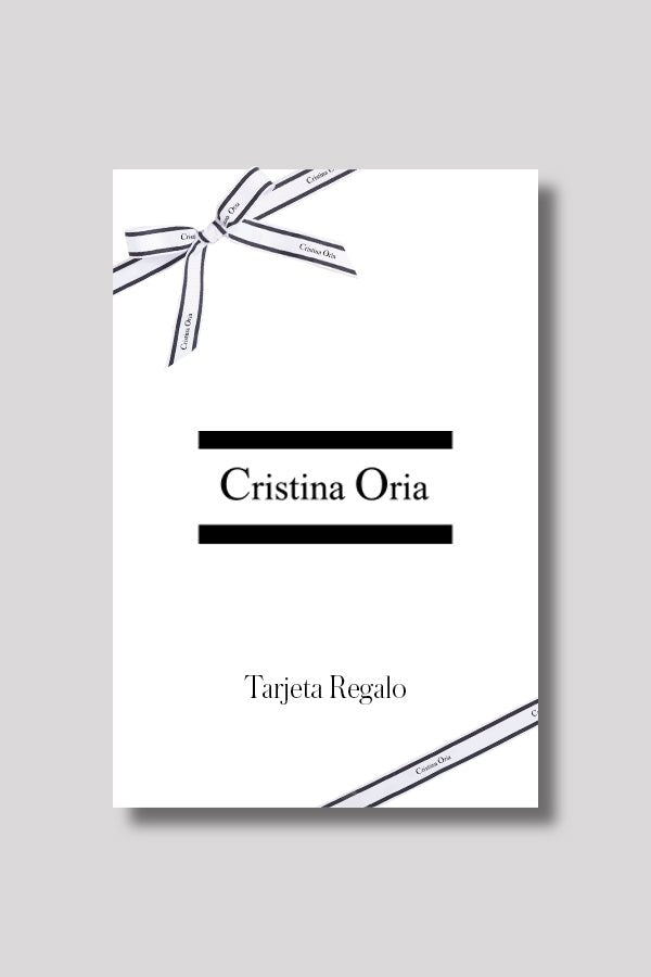 tarjeta regalo cristina oria