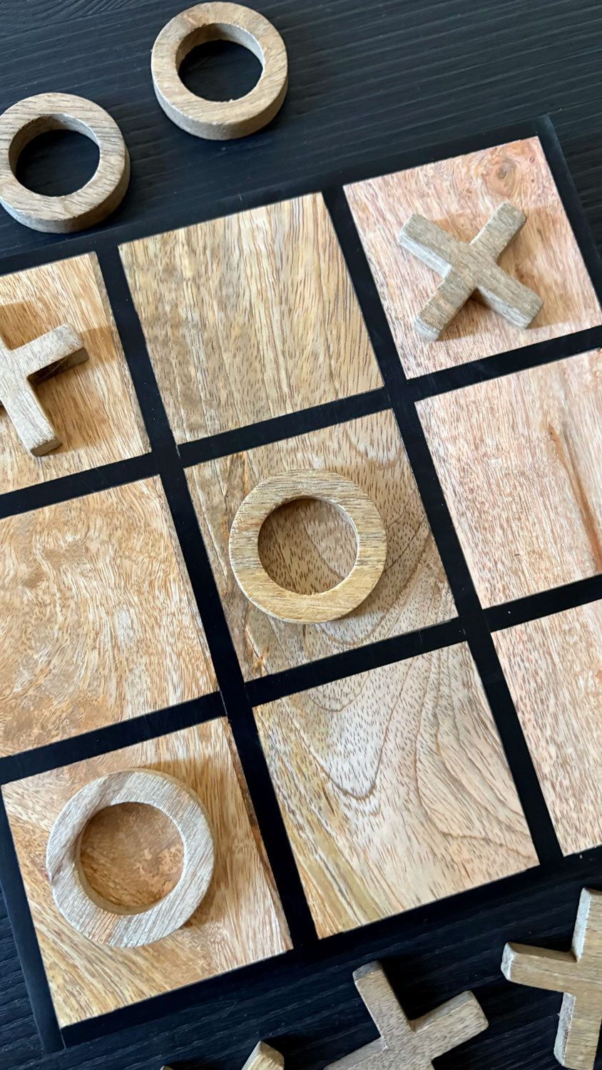 Juego De Madera Tres En Raya