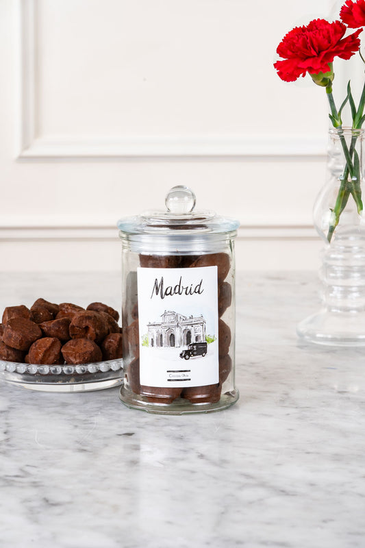 Tarro De Trufas De Chocolate Especial Madrid Cristina Oria 