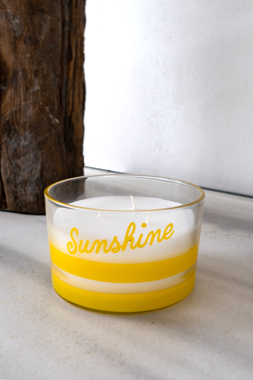 Vela De Tres Mechas Y Aroma Limones Sunshine Cristina Oria