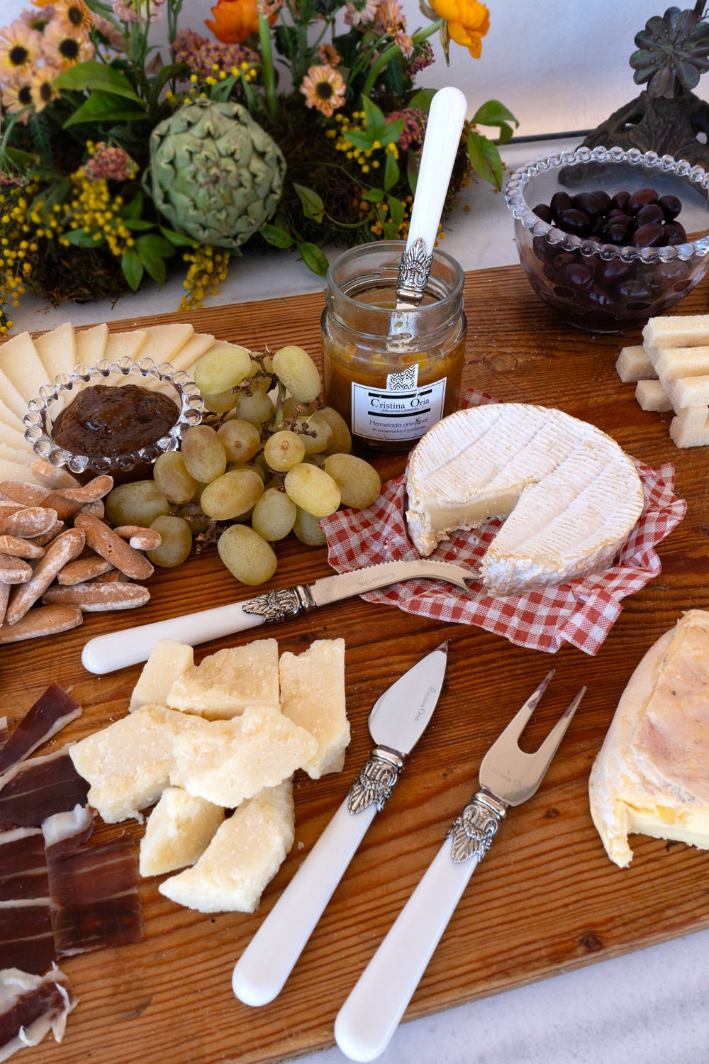 Set 4 Cuchillos De Queso Cubertería Amalfi Cristina Oria 