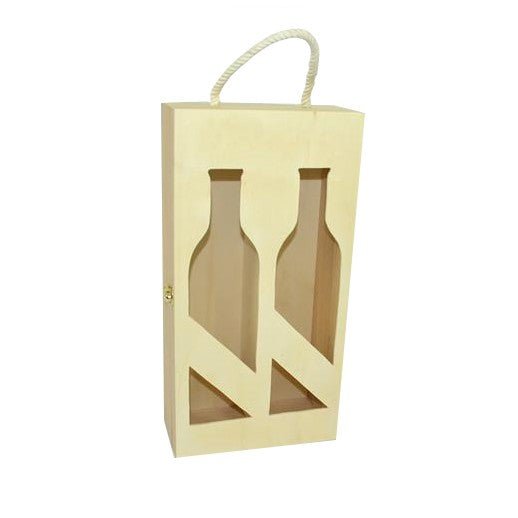 Caja 2 Porta Botellas Madera - Cristina Oria