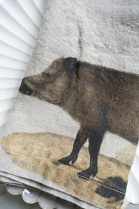 Set 6 Servilletas De Lino Con Diseño De Animales - Cristina Oria