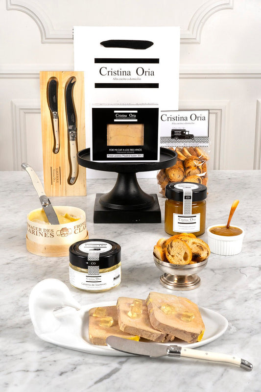 Bolsa Foie & Queso & Cuchillos Laguiole - Cristina Oria