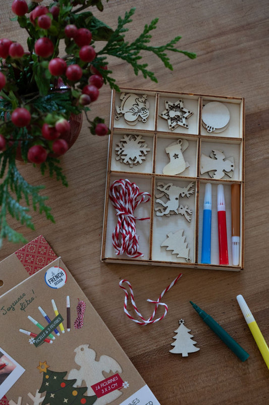 Set De Figuras De Navidad Para Colorear Y Colgar - Cristina Oria