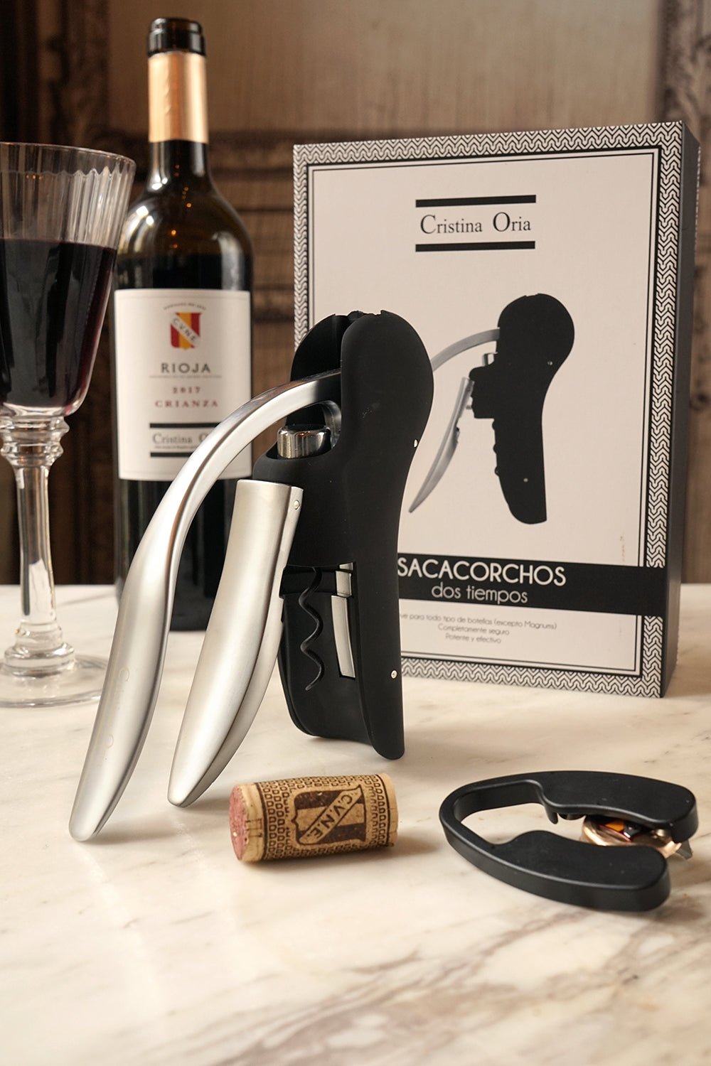 Sacacorchos Amarillo De 17 X 6.2 X 4.2 Cm - Diseño Ergonómico, Fácil De Usar, Ideal Para Abrir Botellas De Vino