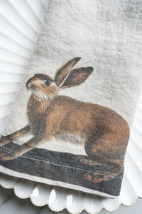 Set 6 Servilletas De Lino Con Diseño De Animales - Cristina Oria