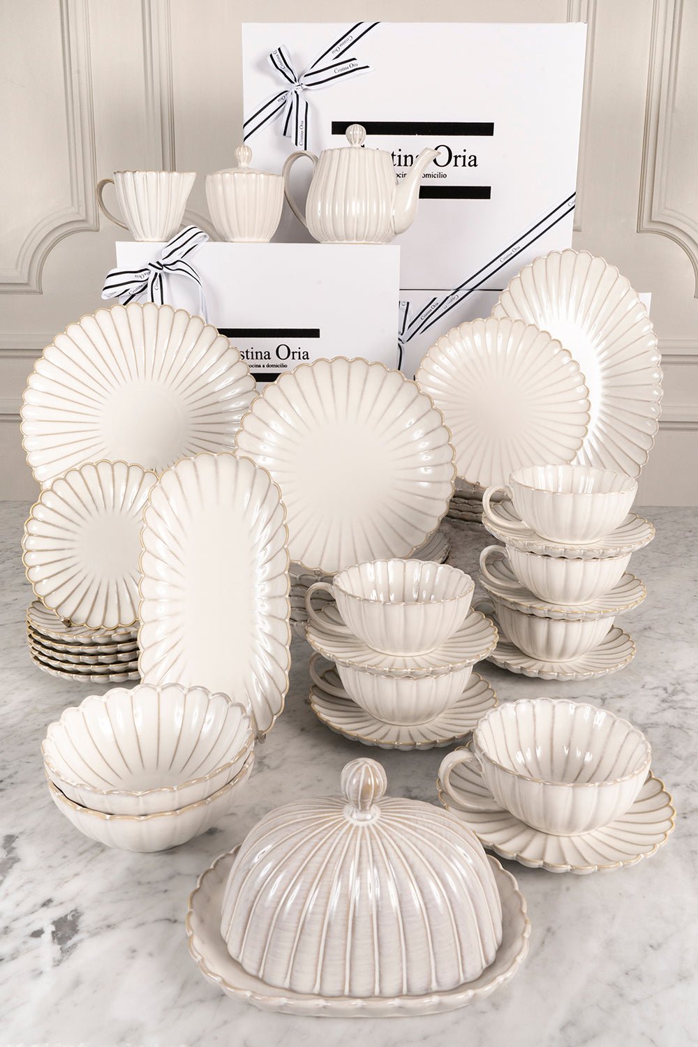 Cristina Oria Vajilla Vajilla Cristina Oria Blanco Y Negro De