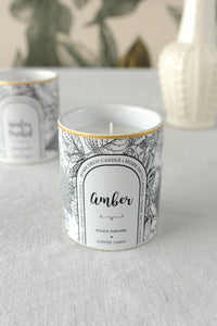 Vela Decorativa Vaso Flores Blanco Y Negro - Cristina Oria