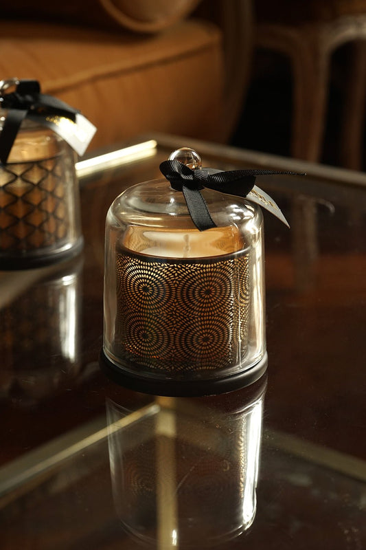 Vela Perfumada Con Campana De Cristal Círculos Cristina Oria 