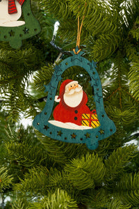 Adorno De Madera Campana Navidad - Cristina Oria
