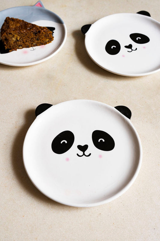 platos caras de animales panda cristina oria